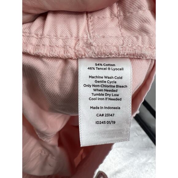 Talbots Light Pink Tencel Pull On Cargo Shorts Medium - Picture 4 of 5